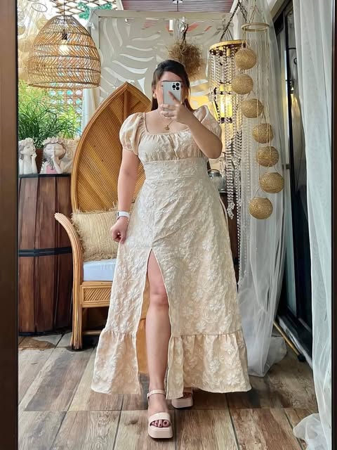 Plus Size Elizabeth Maxi Slit Dress