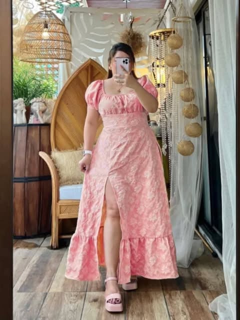 Plus Size Elizabeth Maxi Slit Dress