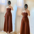 Elisse Tube Top and Wideleg Pants Coords