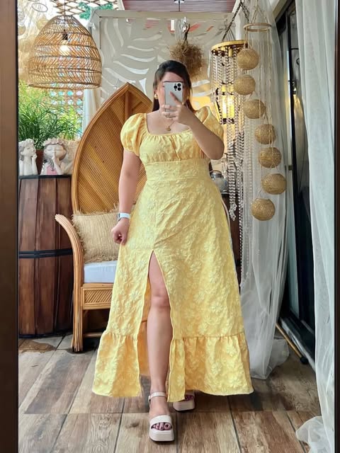 Plus Size Elizabeth Maxi Slit Dress