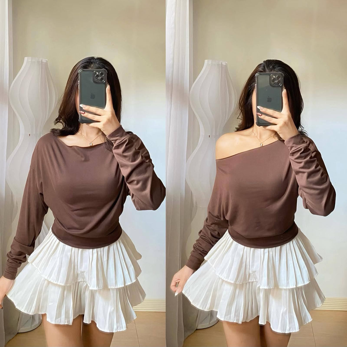 Hailey Offshoulder Longsleeve Top
