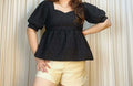 Plus Size Susa Puff Peplum Top