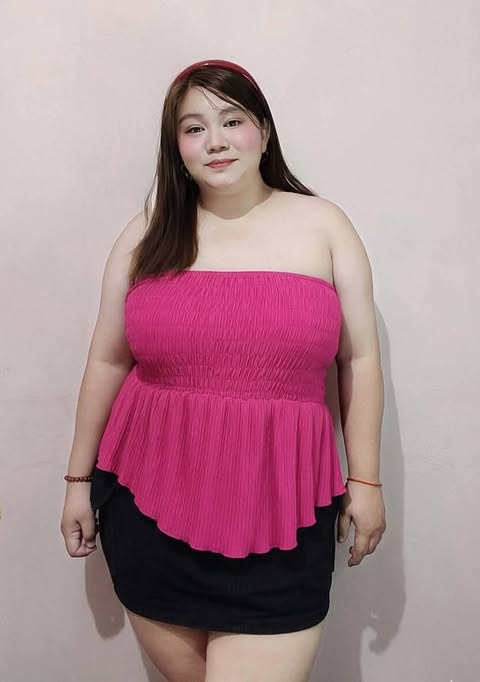 Plus Size Yuna Tube Peplum Top
