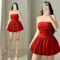 Glenda Tube Balloon Mini Dress