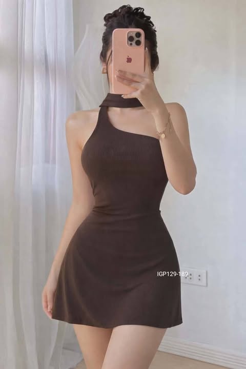 Sadie One Side Mini Dress With Shawl
