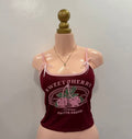 Nina Sweet Cherry Spag Top