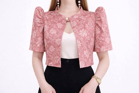 Plus Size Josephine Filipiniana Bolero Top