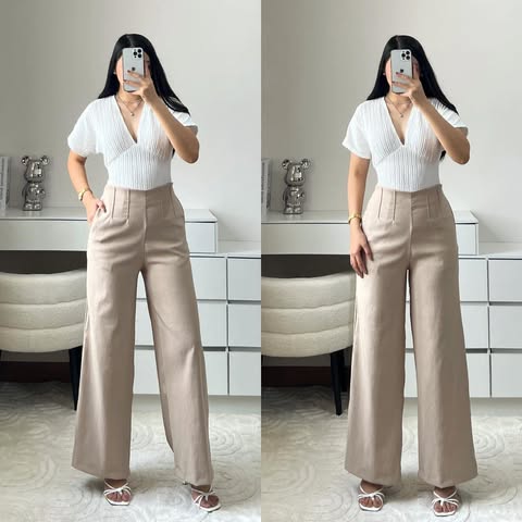 Brissa Wideleg Trouser Pants