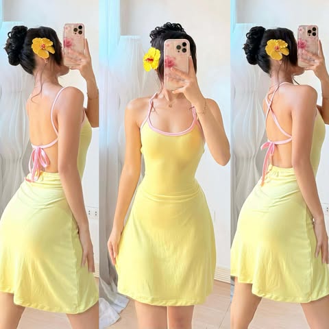 Dally Backless Mini Dress