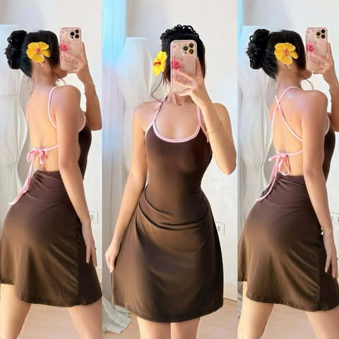 Dally Backless Mini Dress