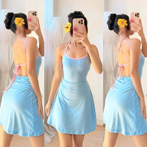 Dally Backless Mini Dress