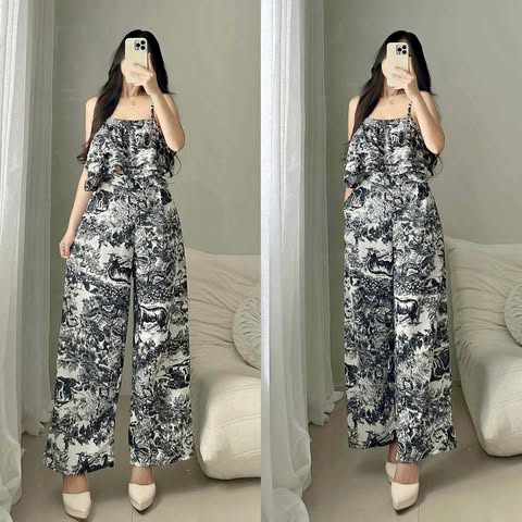 Atasha Layered Top and Pants Coords