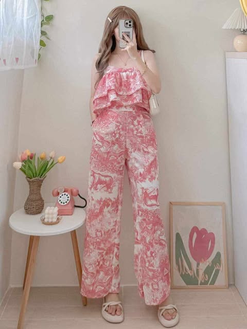Atasha Layered Top and Pants Coords