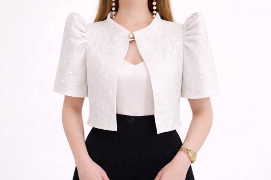 Plus Size Josephine Filipiniana Bolero Top