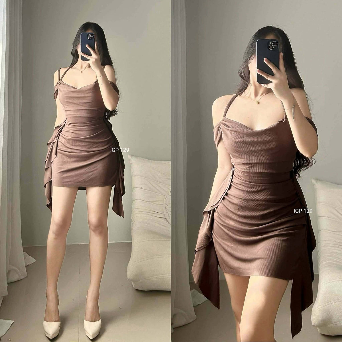 Sachzna Offshoulder Bodycon Mini Dress