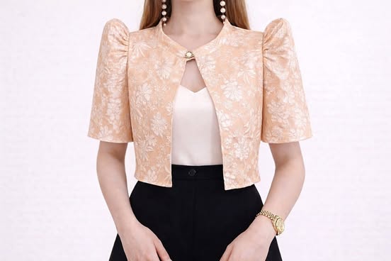 Plus Size Josephine Filipiniana Bolero Top