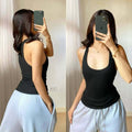 Kim Racerback Top Double Lining Front and Back