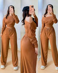 Lara Offshoulder Top and Pants Coords