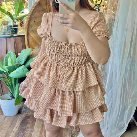 Plus Size Sheena Coquette Top and Skort Coords