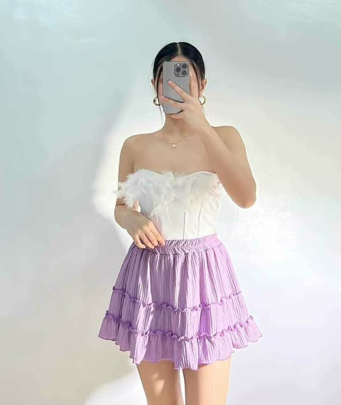 Laliza Skater Mini Skirt