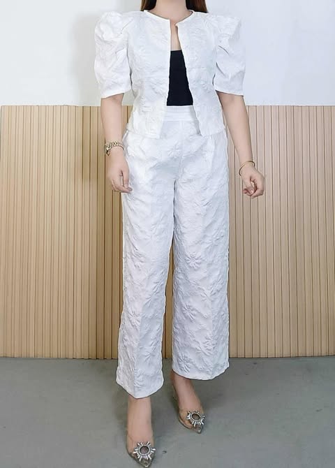 Plus Size Filipiniana Bolero Top and Pants Coords