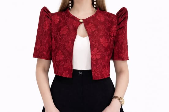Plus Size Josephine Filipiniana Bolero Top
