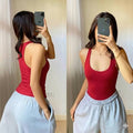 Kim Racerback Top Double Lining Front and Back