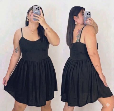 Plus Size Popz Spag Mini Dress