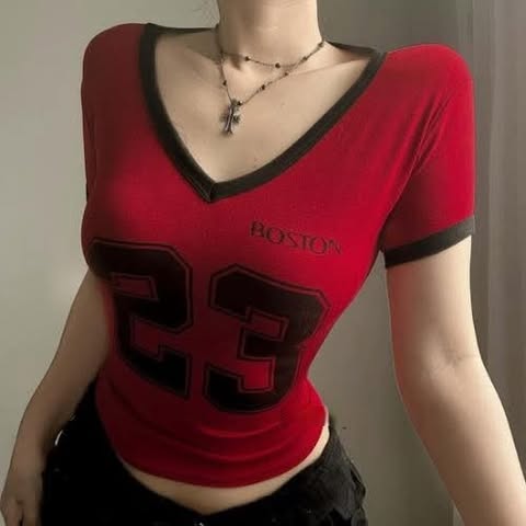 Chin Vneck Top