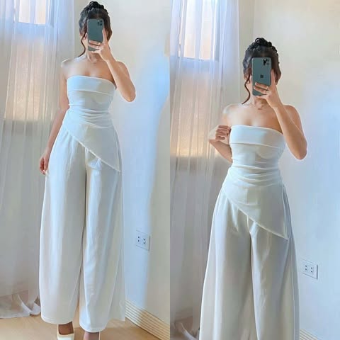 Elisse Tube Top and Wideleg Pants Coords