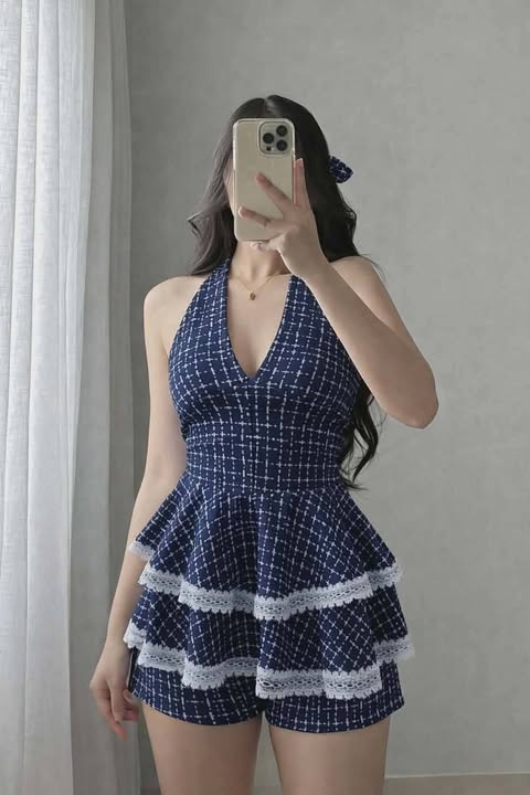 Jami Halter Lace Top and Shorts Coords