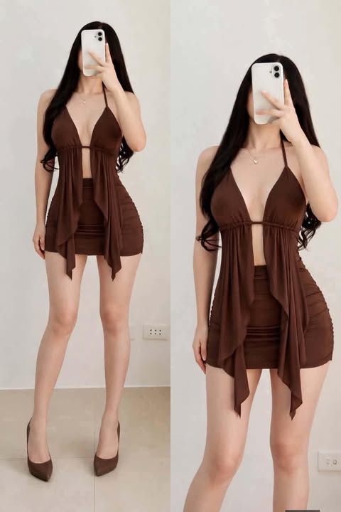 Tally Padded Top and Skirt Coords