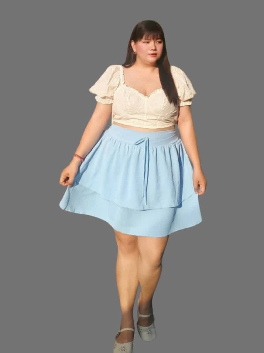 Plus Size Betty Layered Mini Skirt