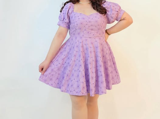 Plus Size Blissa Puff Mini Dress