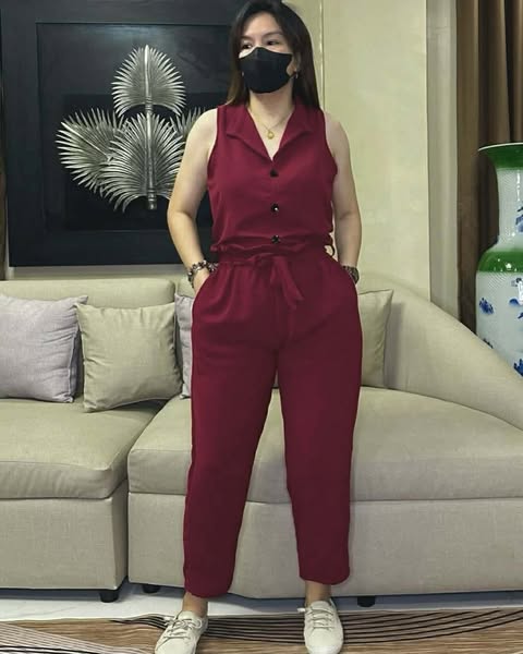 Plus Size Levy Sleeveless Top and Pants Coords