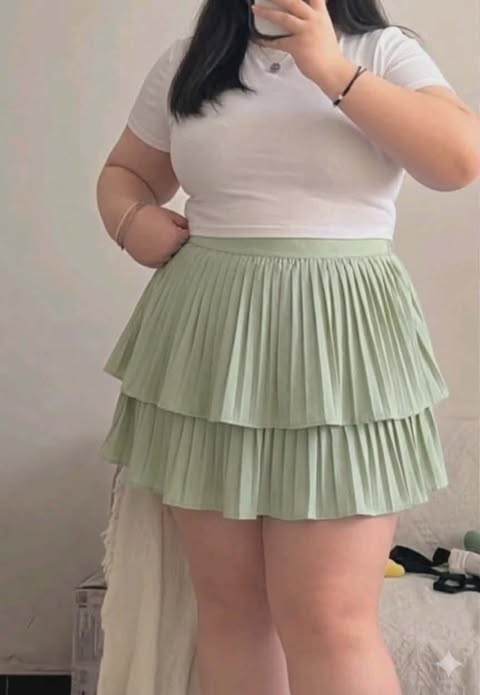 Orz&nbsp;Double Layer Pleated Skirt XS to Medium