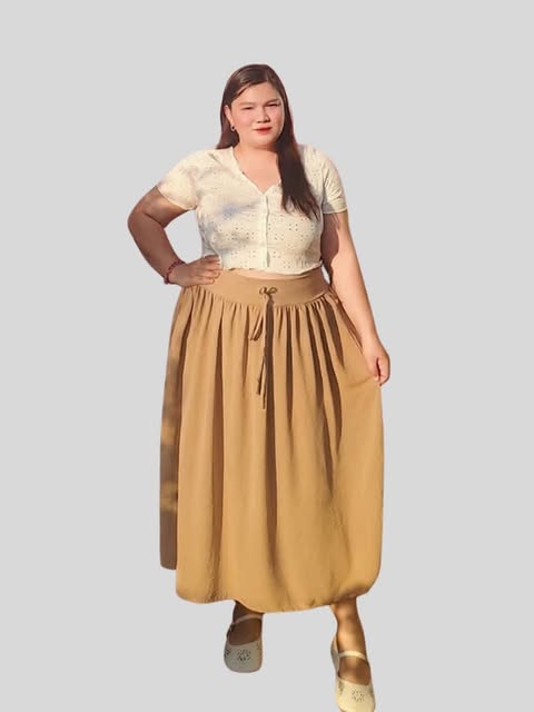 Plus Size Alona Summer Maxi Skirt