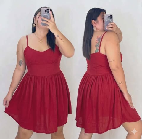 Plus Size Popz Spag Mini Dress