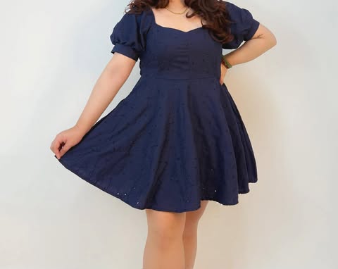 Plus Size Blissa Puff Mini Dress