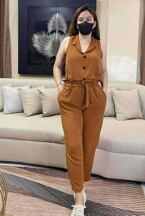 Plus Size Levy Sleeveless Top and Pants Coords