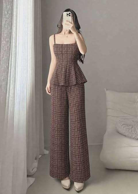 Trina Spag Top and Pants Coords