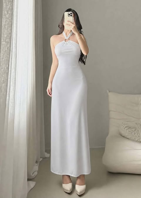 Clarita Halter Bodycon Maxi Dress