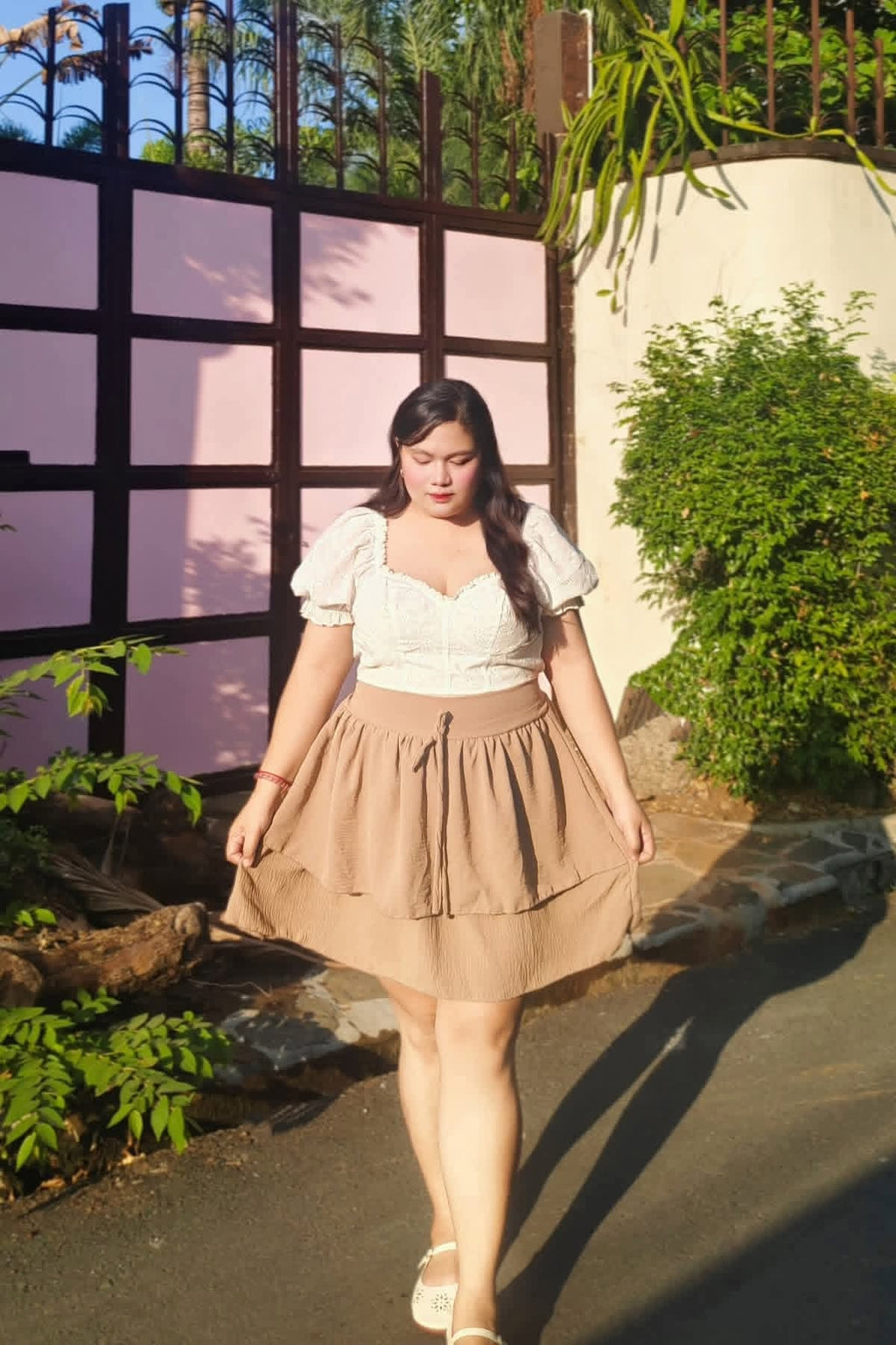 Plus Size Betty Layered Mini Skirt