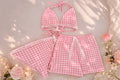 Vana Padded 3in1 Gingham Lace Swimwear