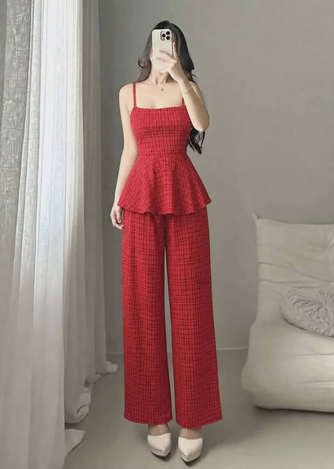 Trina Spag Top and Pants Coords