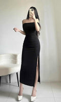 Minda Offshoulder Bodycon Maxi Dress