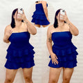 Plus Size Jamila Tube Layered Mini Dress
