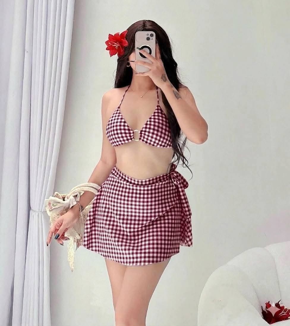 Pau Padded Swimsuit Gingham