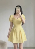 Elegant Puff Mini Dress