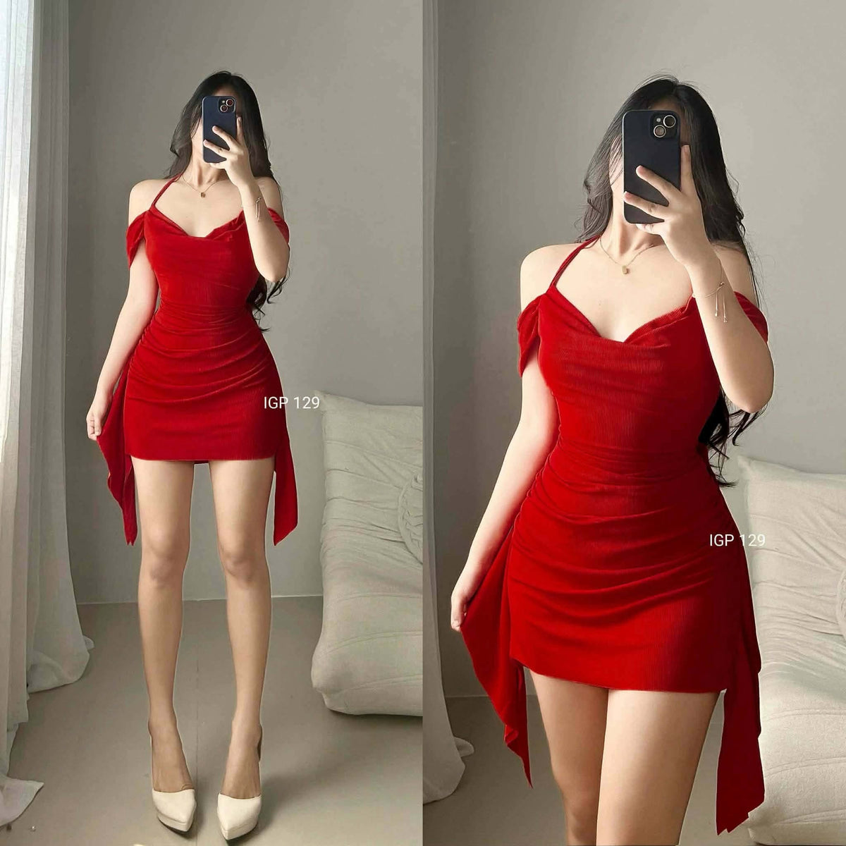 Sachzna Offshoulder Bodycon Mini Dress